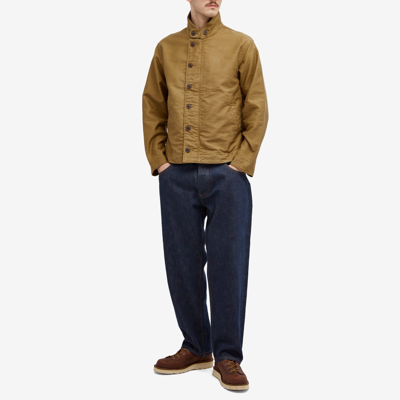 Men's Bower Lined Deck Jacket in Khaki Drab