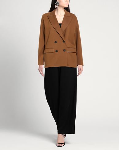 Woman Blazer Brown Size 6 Viscose, Polyamide, Elastane