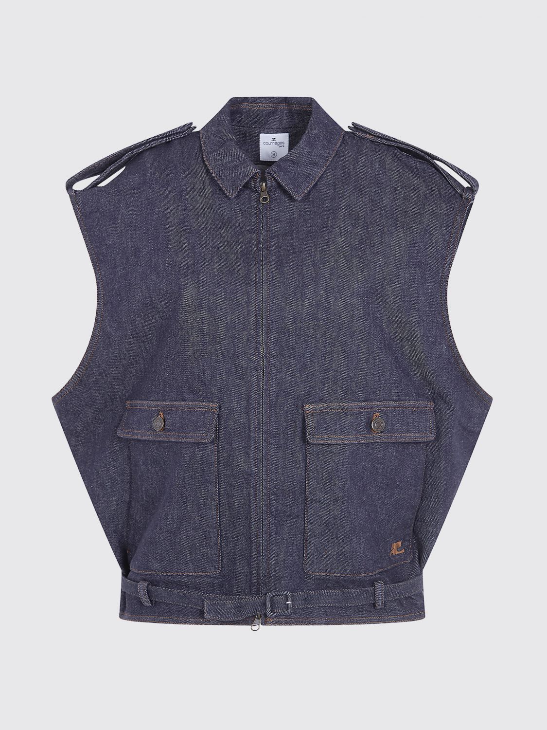 COURRÈGES Jacket Woman color Blue