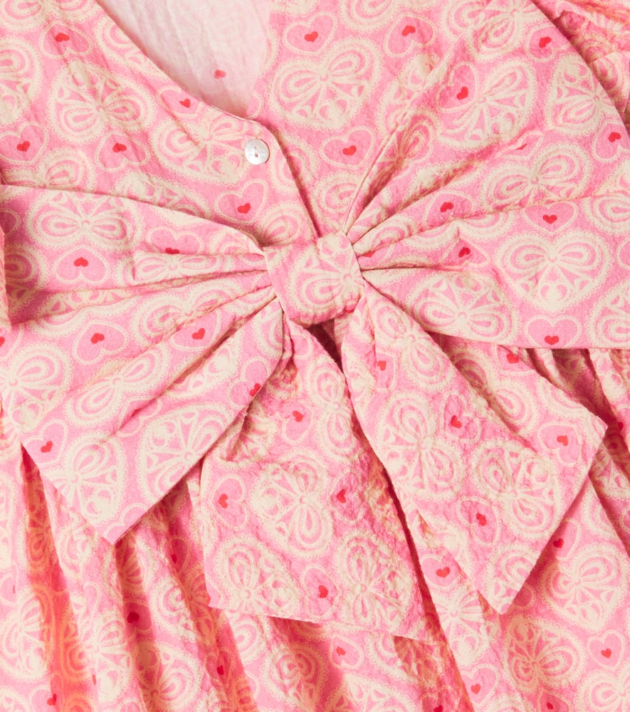 Konges Sløjd Ava printed bow-detail cotton dress