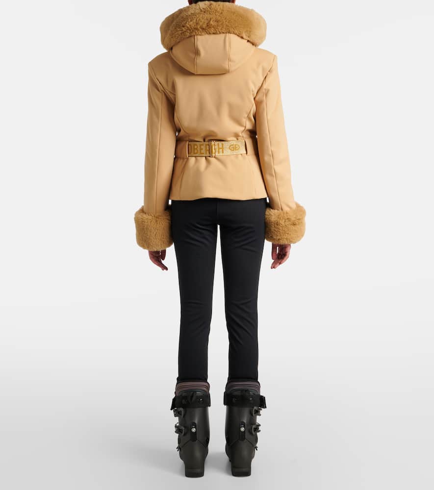 Prezioso faux fur-trimmed down ski jacket