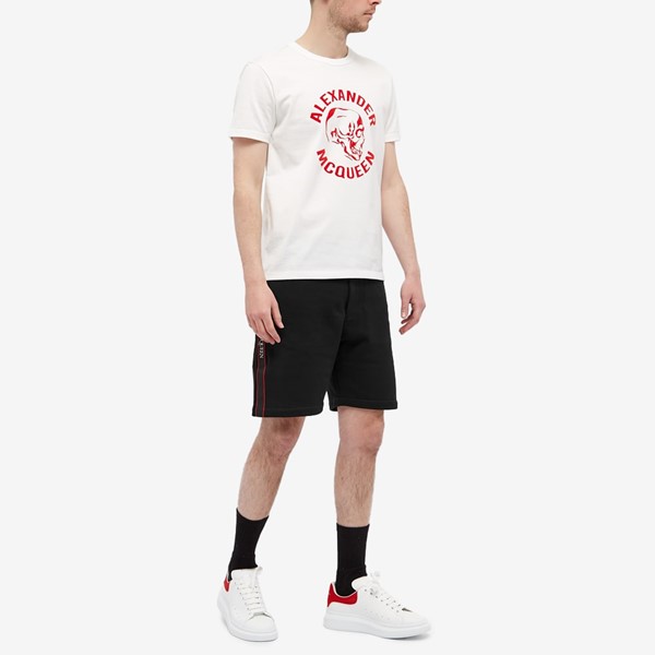 Logo tape track pants