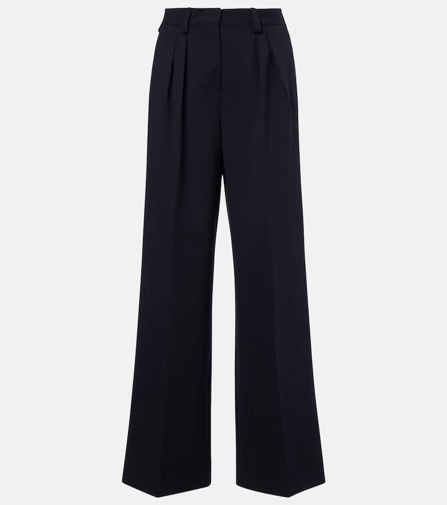 Molo pleated wool and cotton-blend pants
