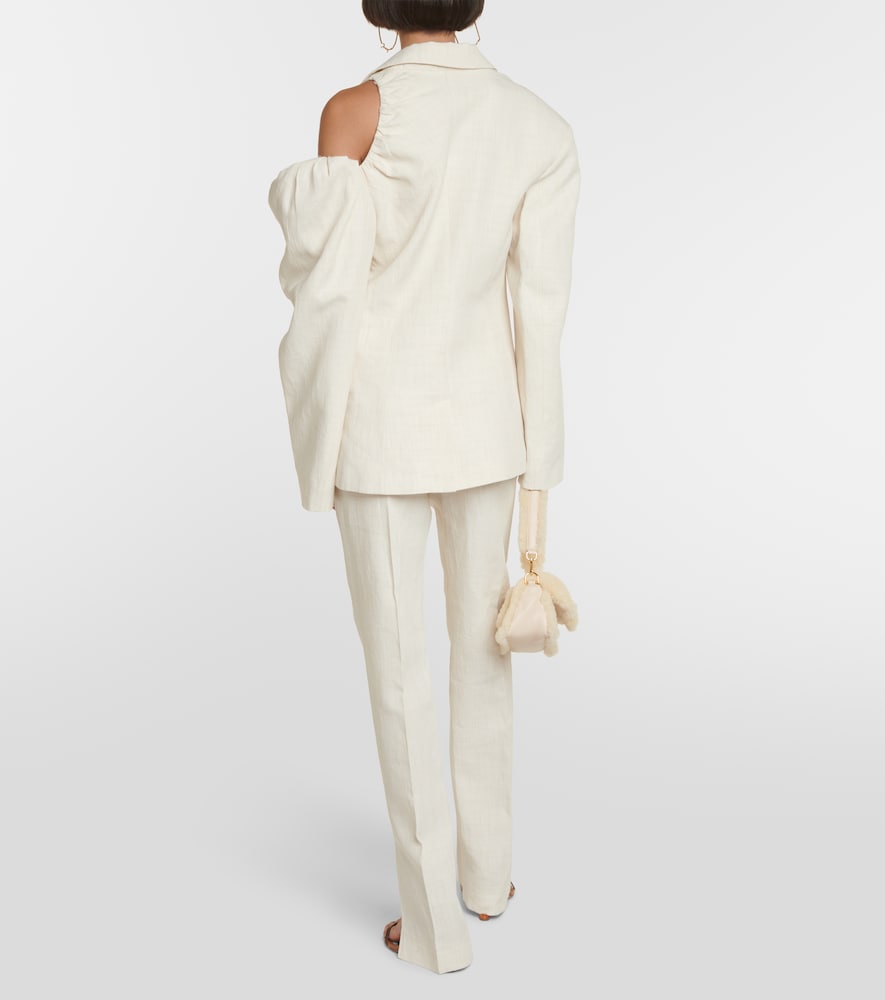 La Veste Galliga linen-blend blazer