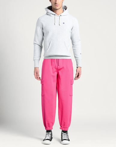 Man Pants Fuchsia Size XL Polyester, Cotton
