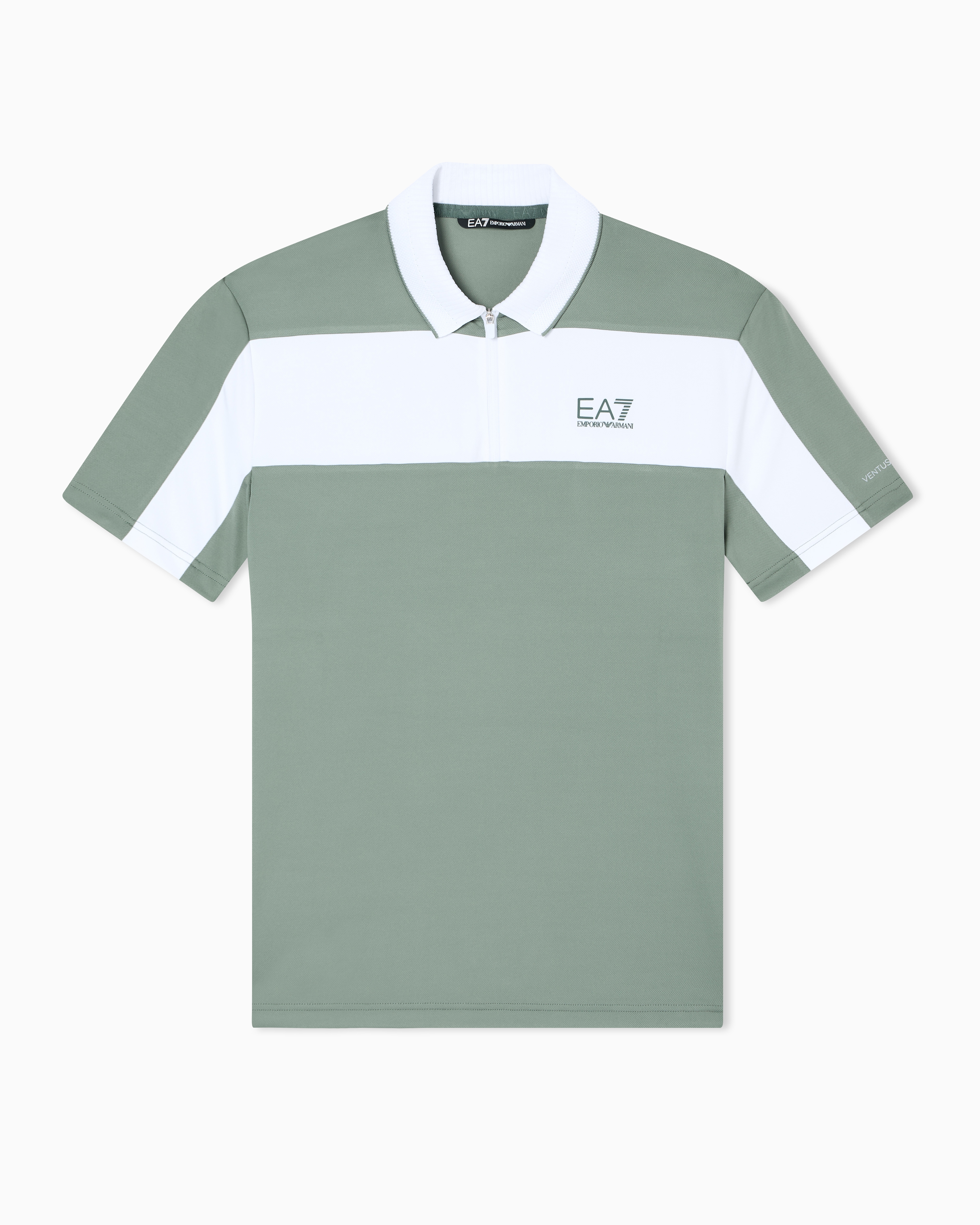 Tennis Pro zip-up polo shirt in VENTUS7 technical fabric