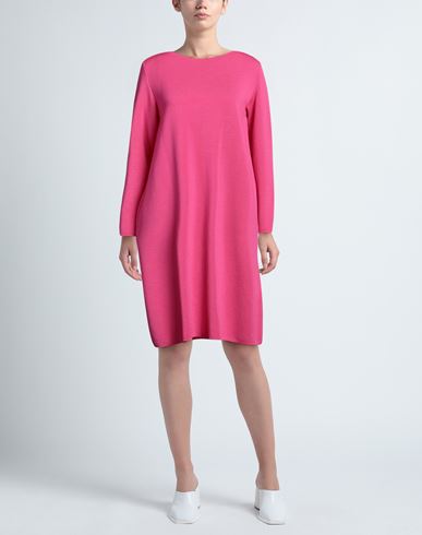 Woman Mini dress Fuchsia Size 2 Merino Wool, Lycra