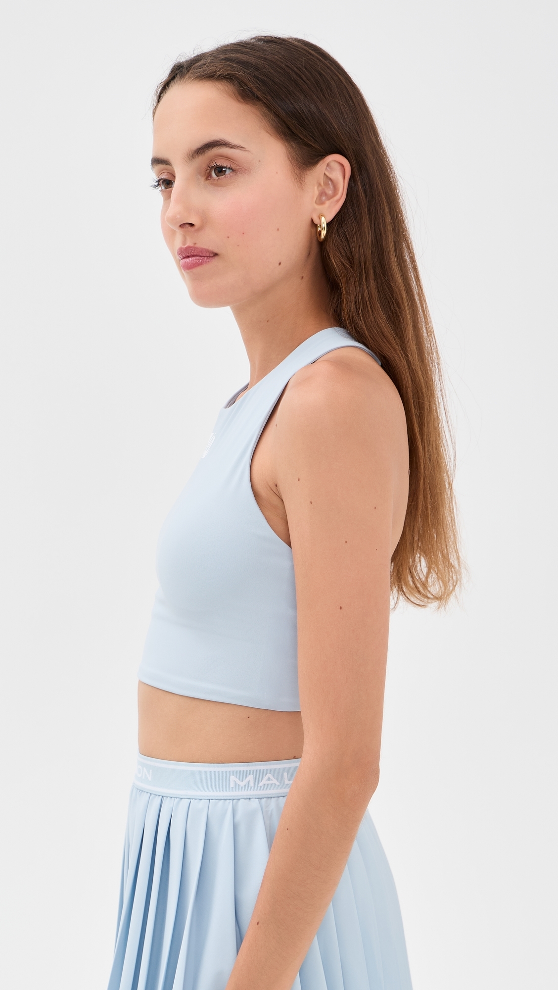 Crossback Bra Top Subdued Blue