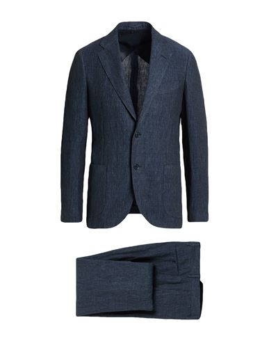 Man Suit Midnight blue Size 36 Linen