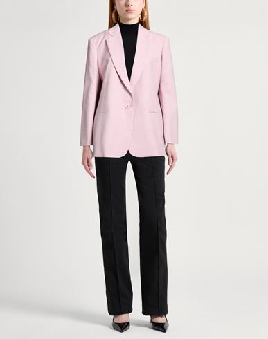 Woman Blazer Pink Size 4 Polyester, Viscose, Elastane