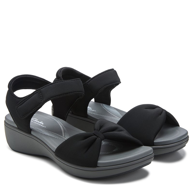 Women's Breeze Rae Sara Cloudsteppers Casual Sandals (Black)