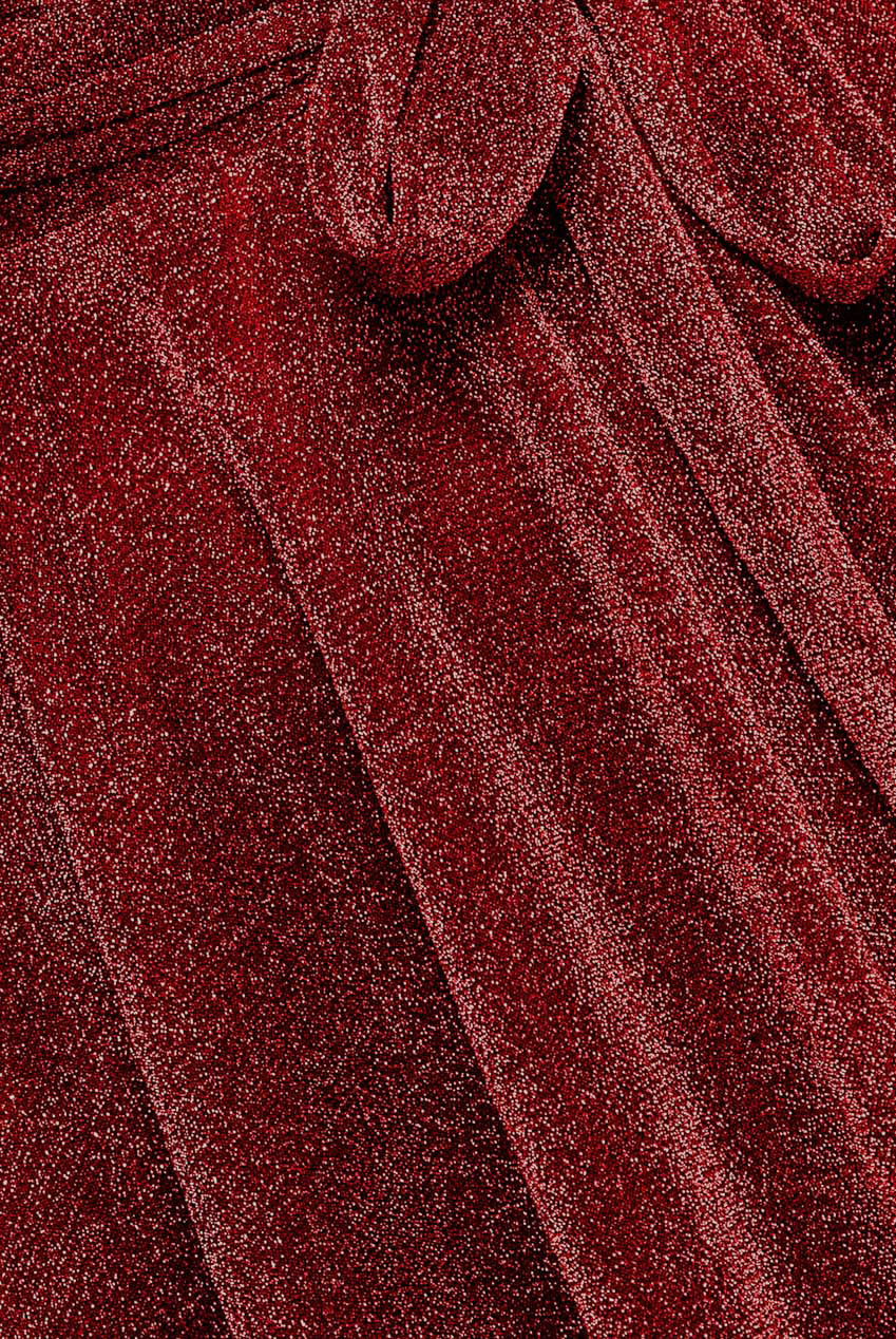 Goddiva Cross Over Sleeveless Mini Skater Dress - Red