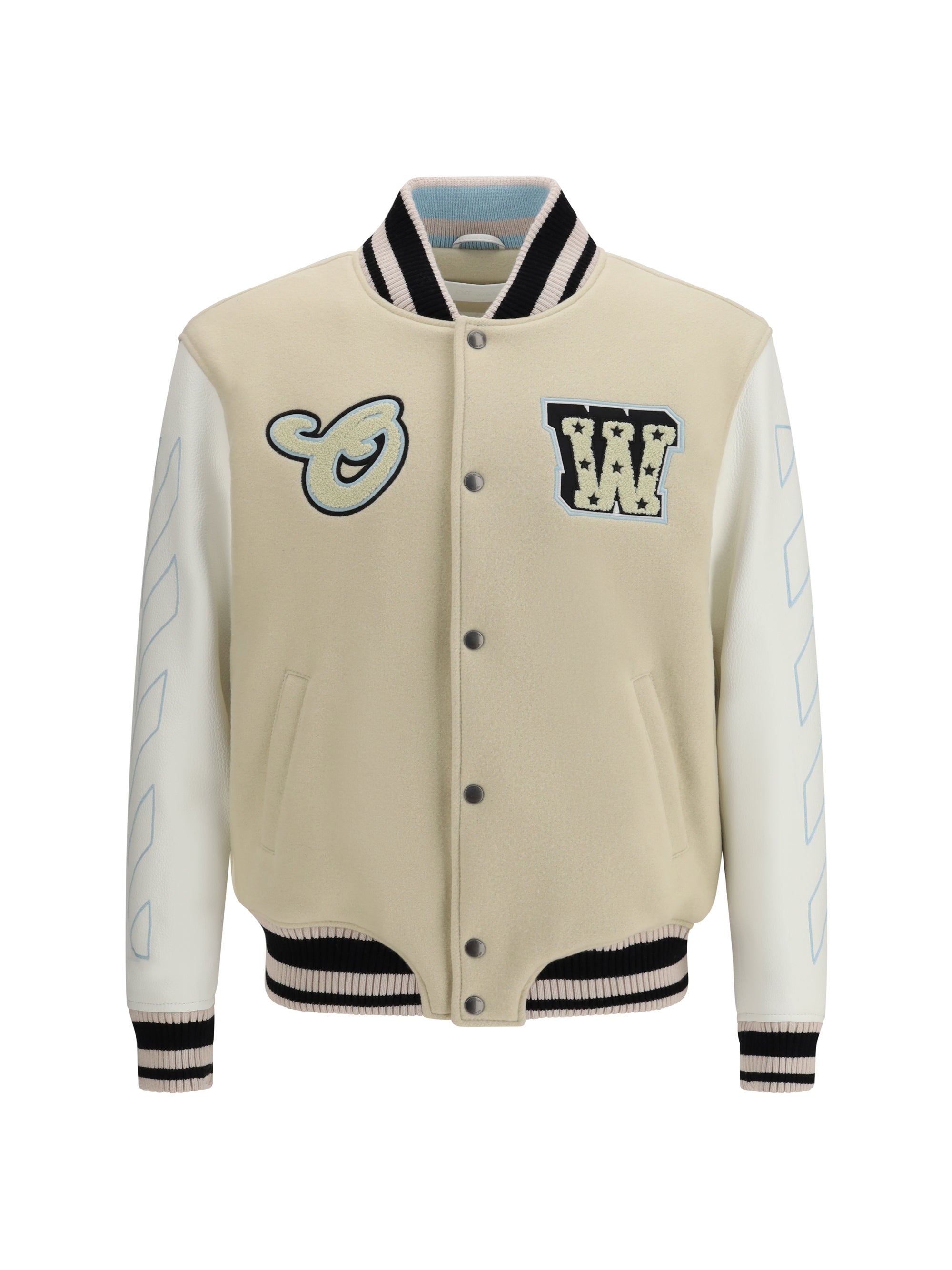 Varsity Star Logo Jacket — Cream