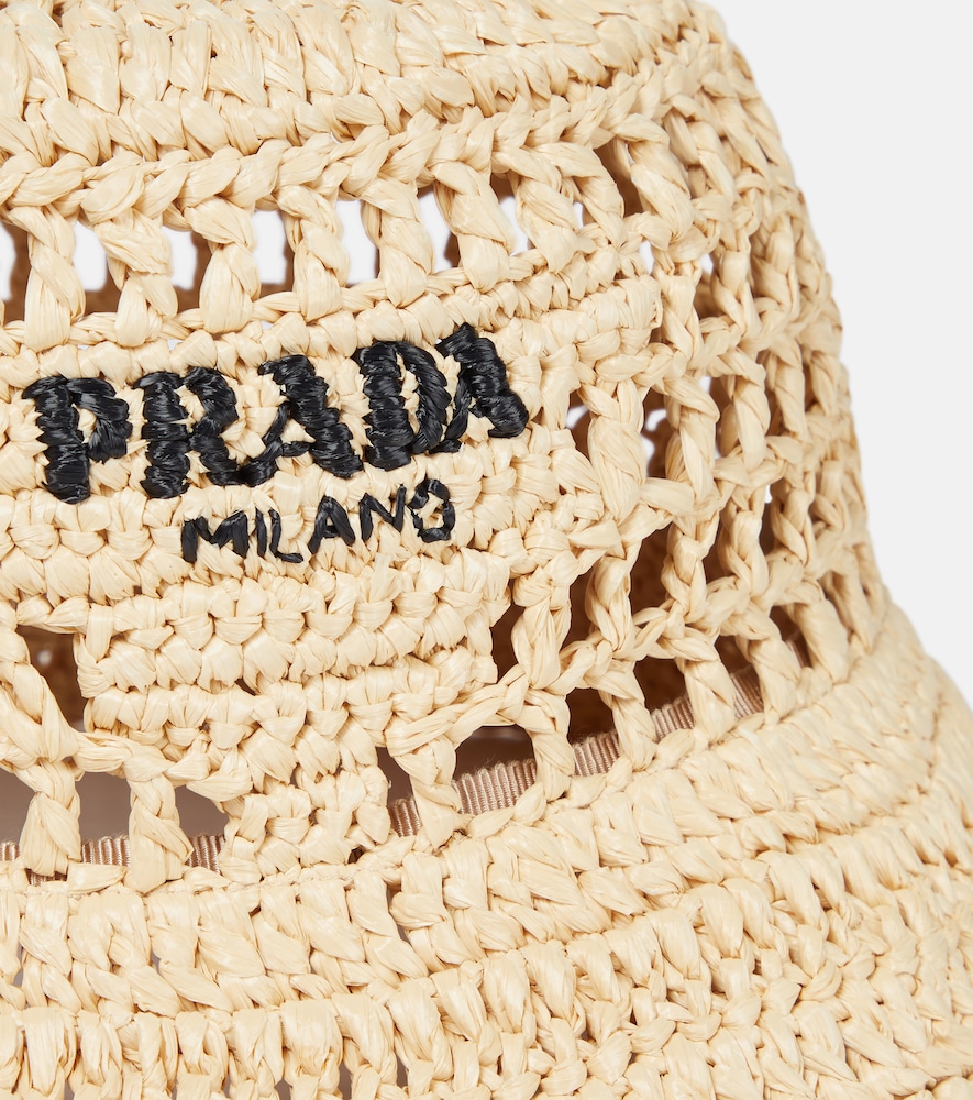Raffia bucket hat