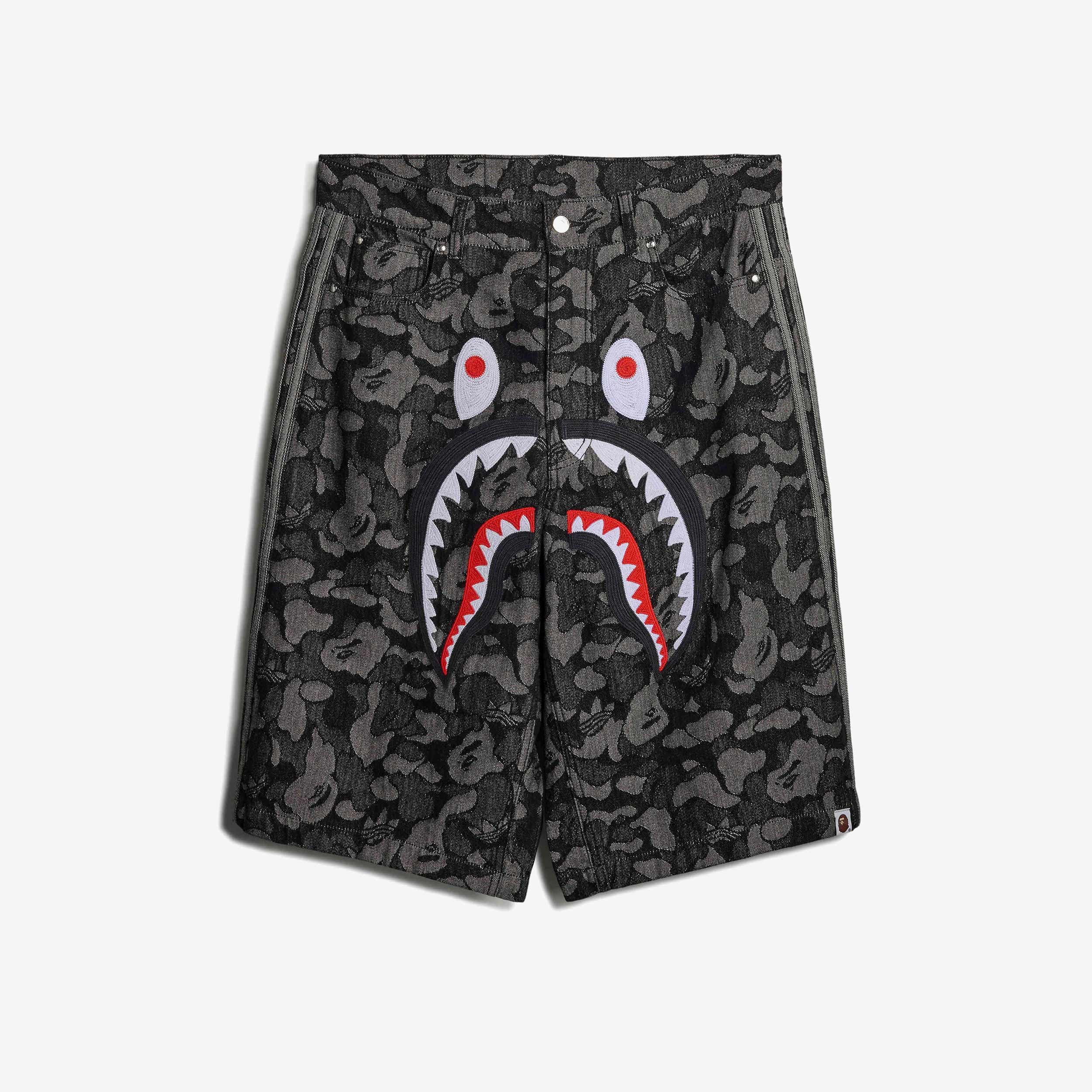 Adidas Shark Denim Jorts x BAPE - black - male