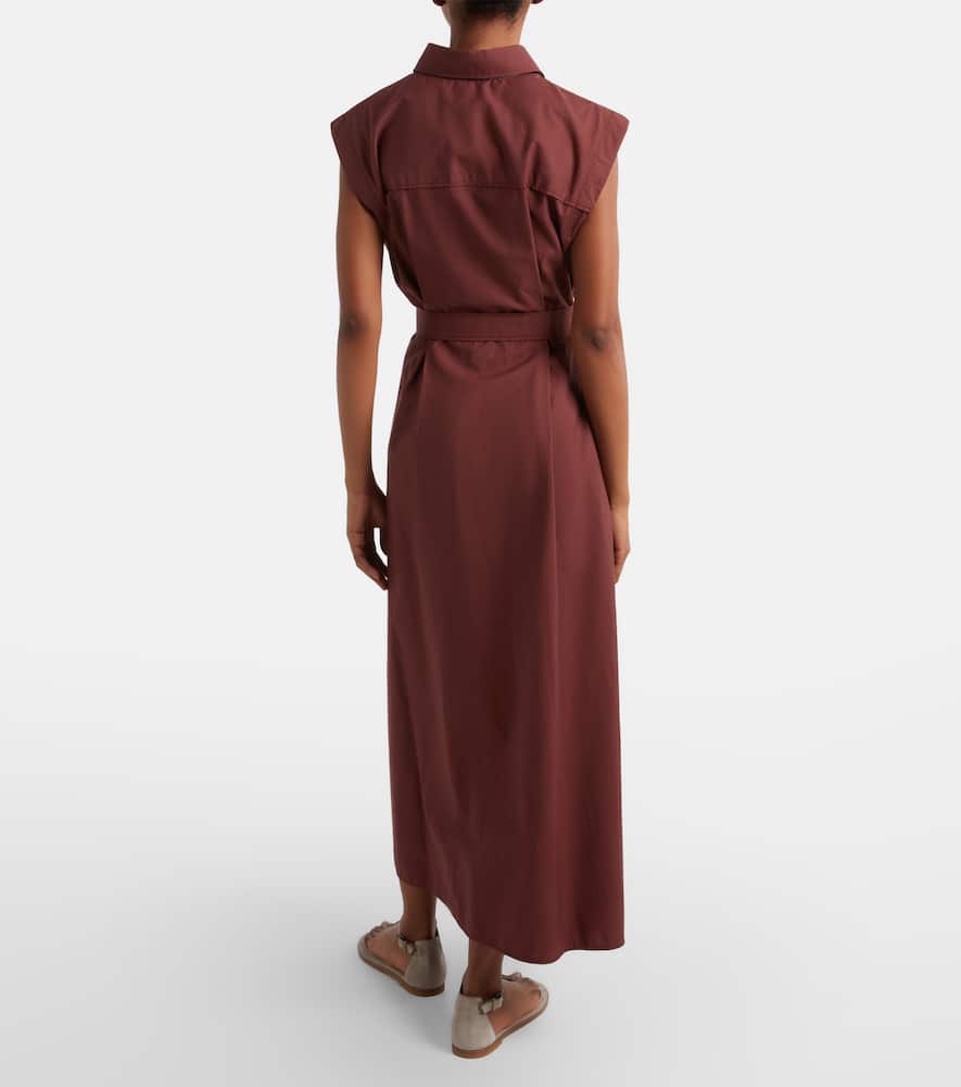 Monili cotton-blend midi dress