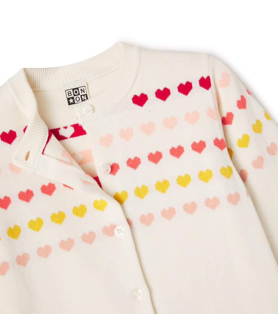 Laligne jacquard cotton cardigan
