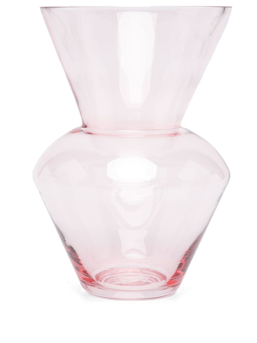 X Browns Neck glass vase (35cm) - Pink