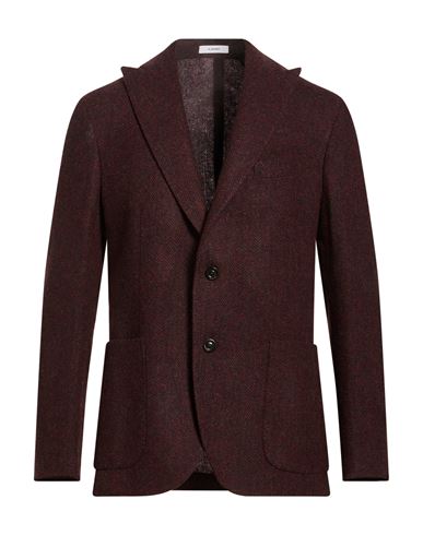 Man Blazer Burgundy Size 40 Wool