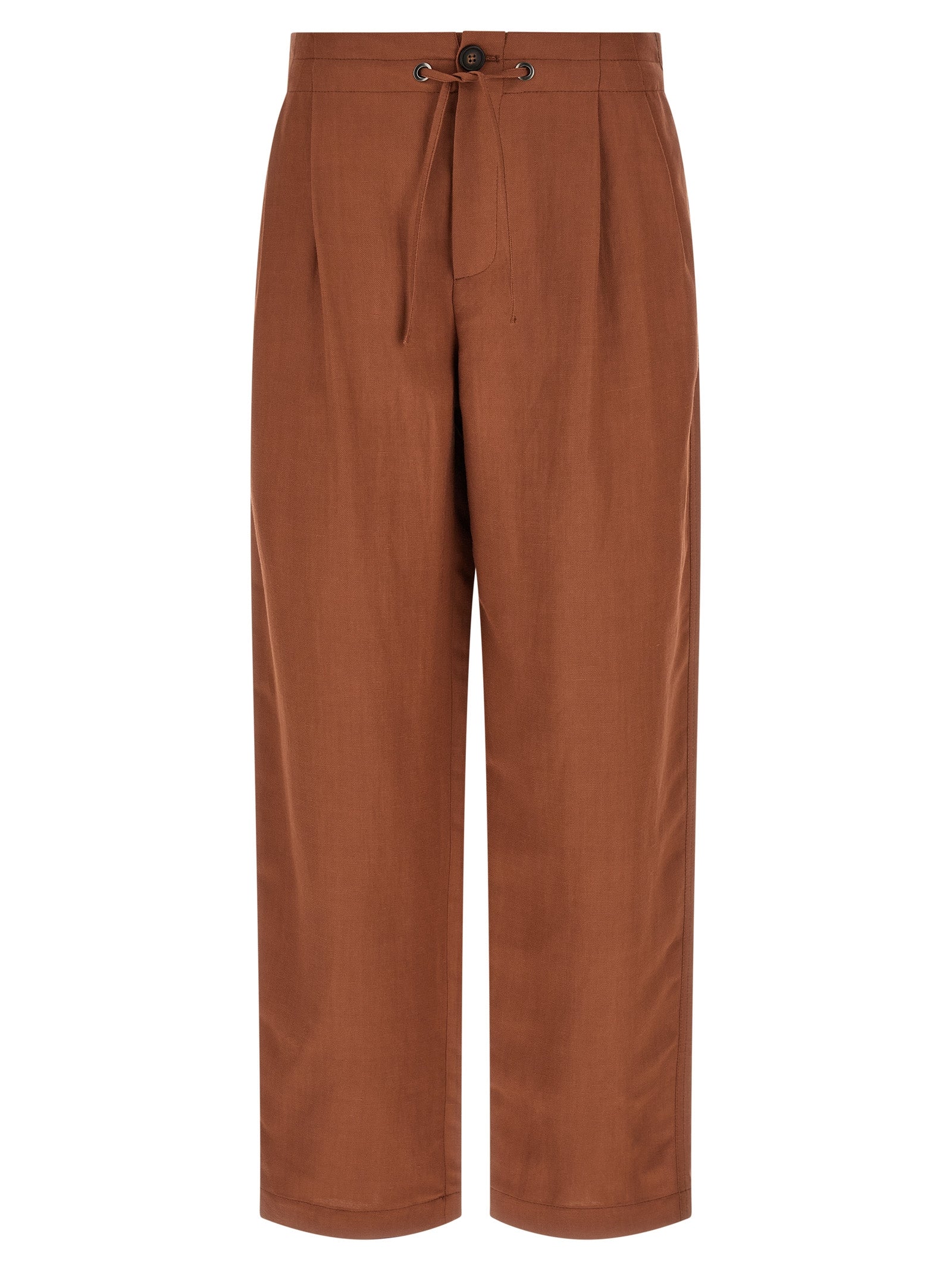 Tailored Track Trousers — Brown
