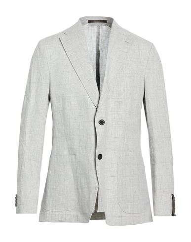 Man Blazer Light grey Size 42 Linen