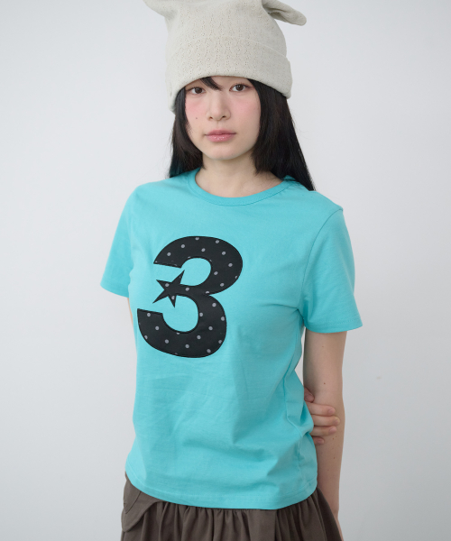 3 Logo Dot Slim Fit T-Shirt