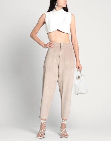 Woman Pants Beige Size 10 Polyester, Nylon, Elastane