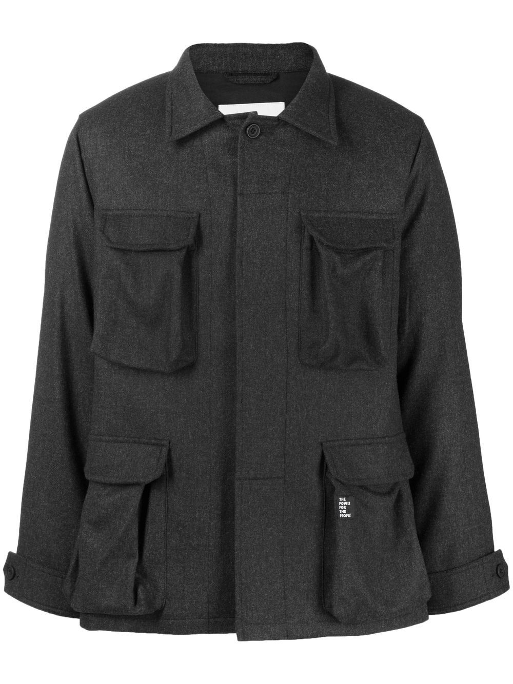 Long-sleeve cargo jacket - Black