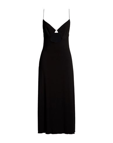 Woman Maxi dress Black Size 6 Viscose, Elastane