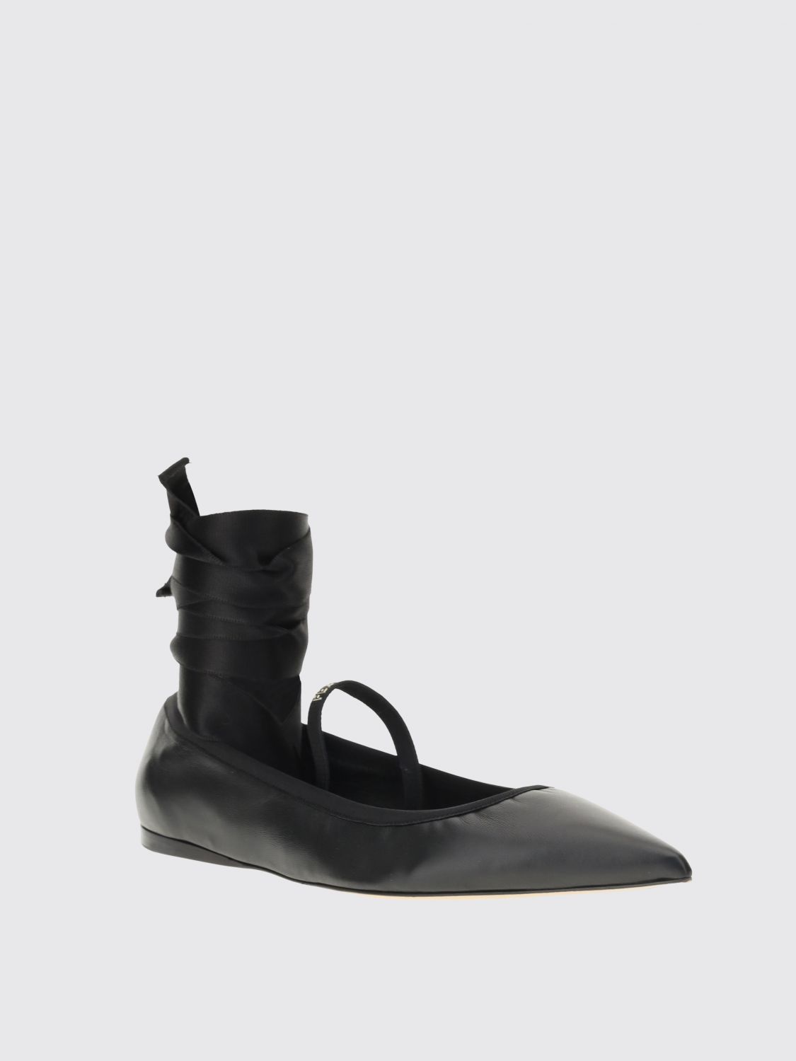 Ballet Flats FERRAGAMO Woman color Black