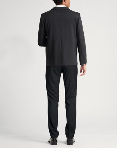 Man Pants Black Size 40 Wool, Polyester