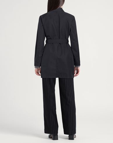Woman Overcoat & Trench Coat Midnight blue Size 6 Cotton, Polyamide