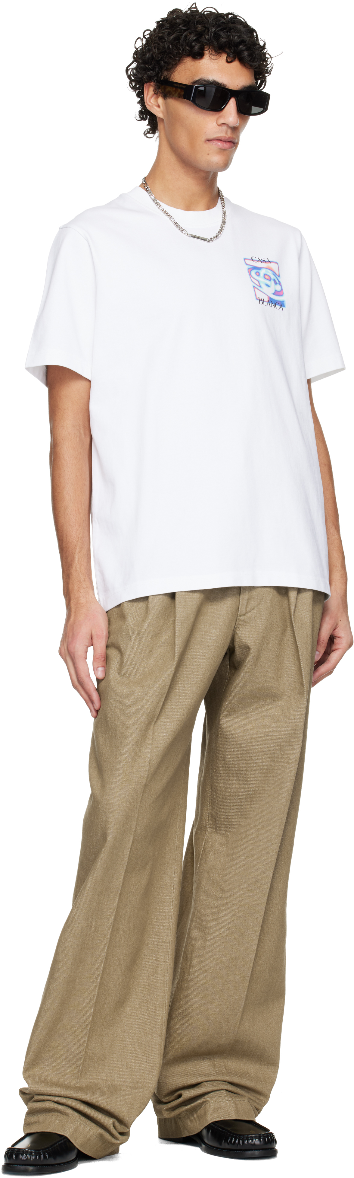 White Heat Map Logo Short Sleeve T‑shirt