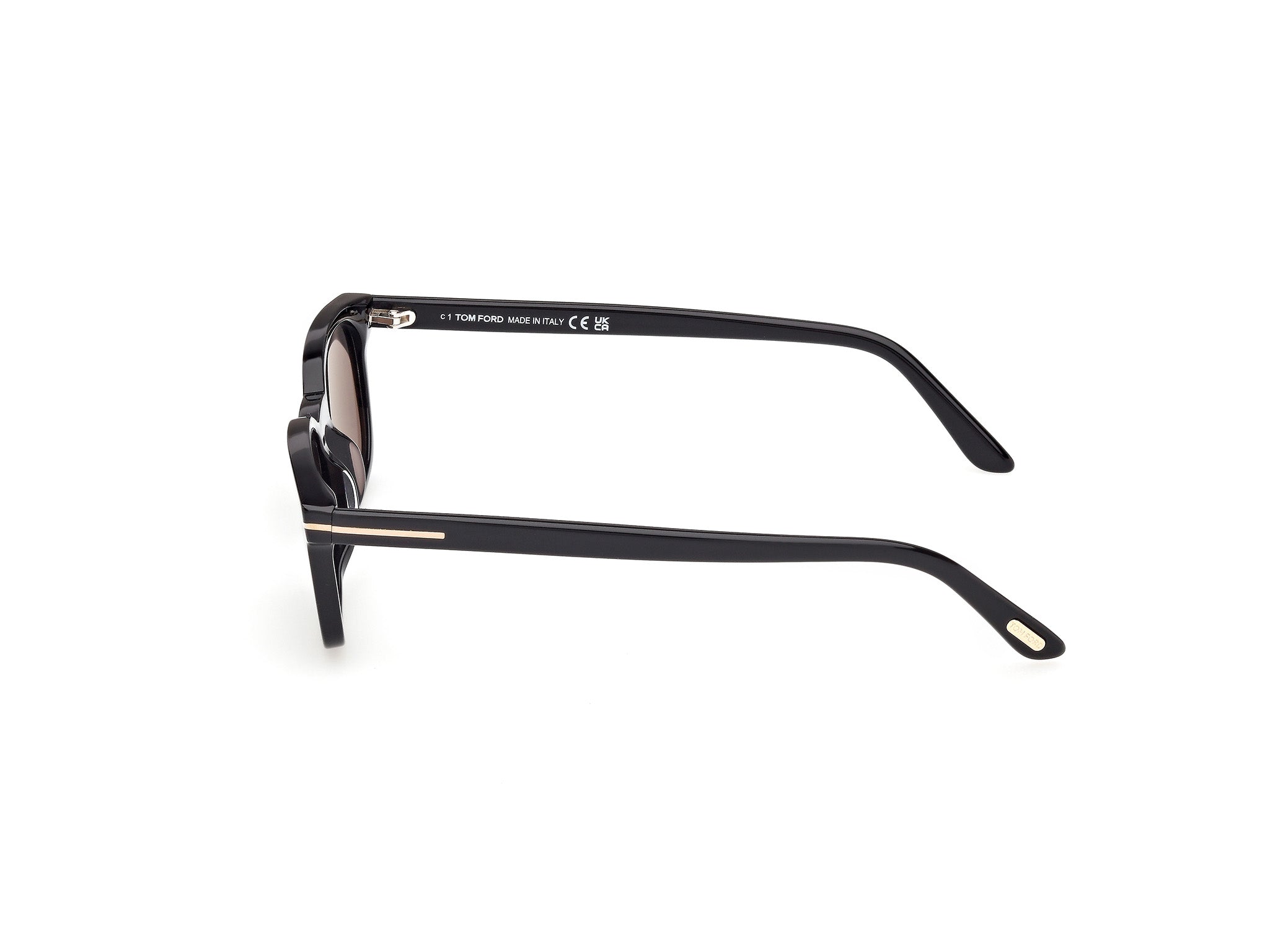TOM FORD Man TOM FORD FT1300 MILES-02 01A Sunglasses Acetate Black Smoke Squared Norma