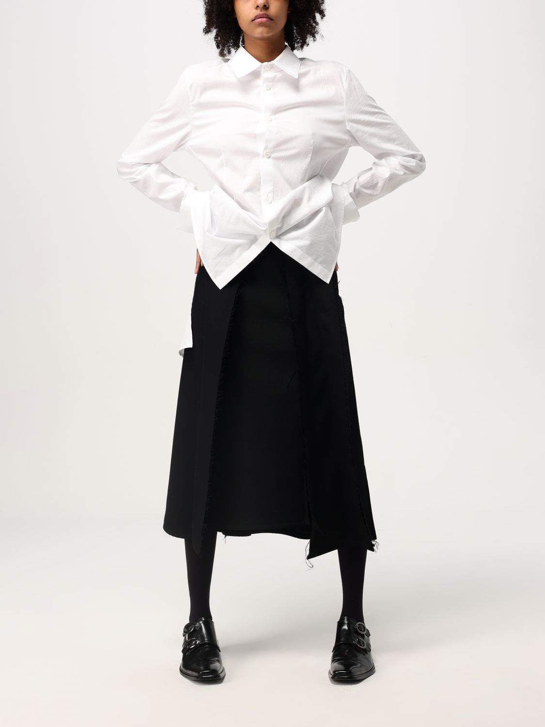 Draped shirt - White