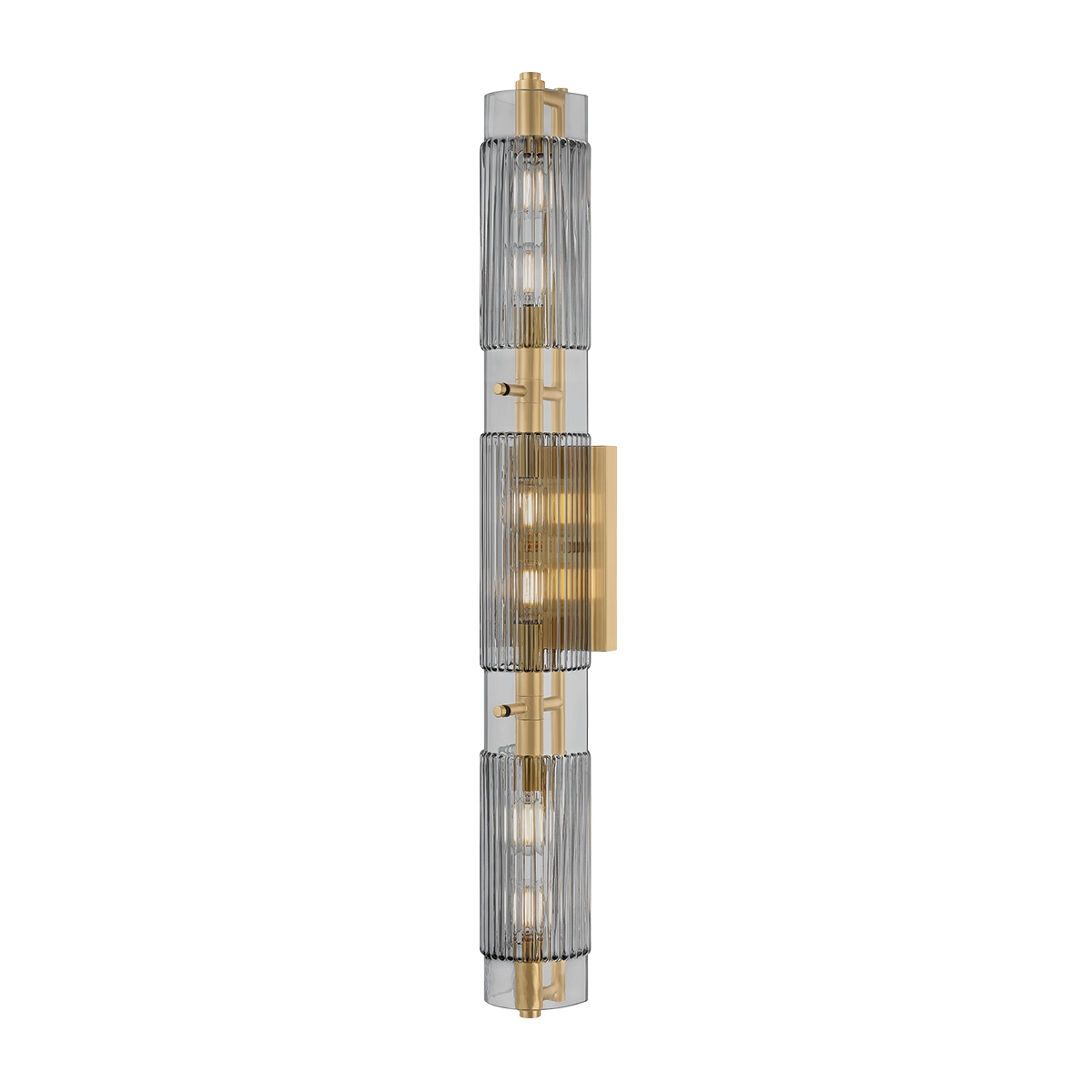 Vintage Brass Bathroom Vanity Light from the Duoro Collection