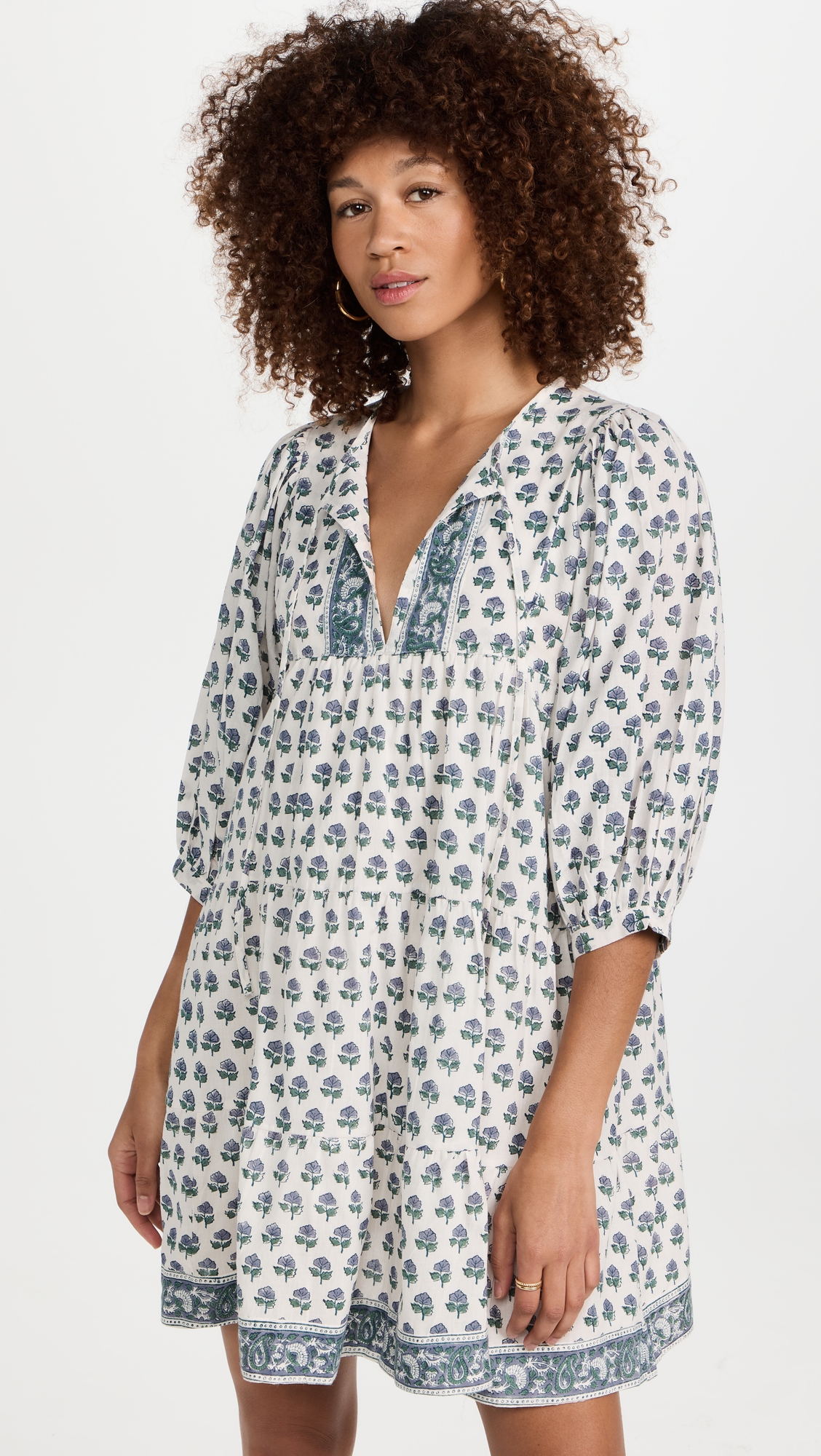 Casita Dress White/Navy