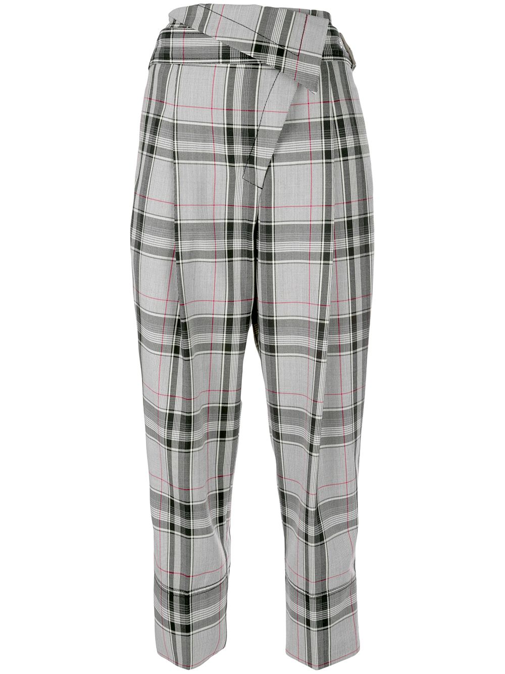 Plaid tapered trousers - MULTI