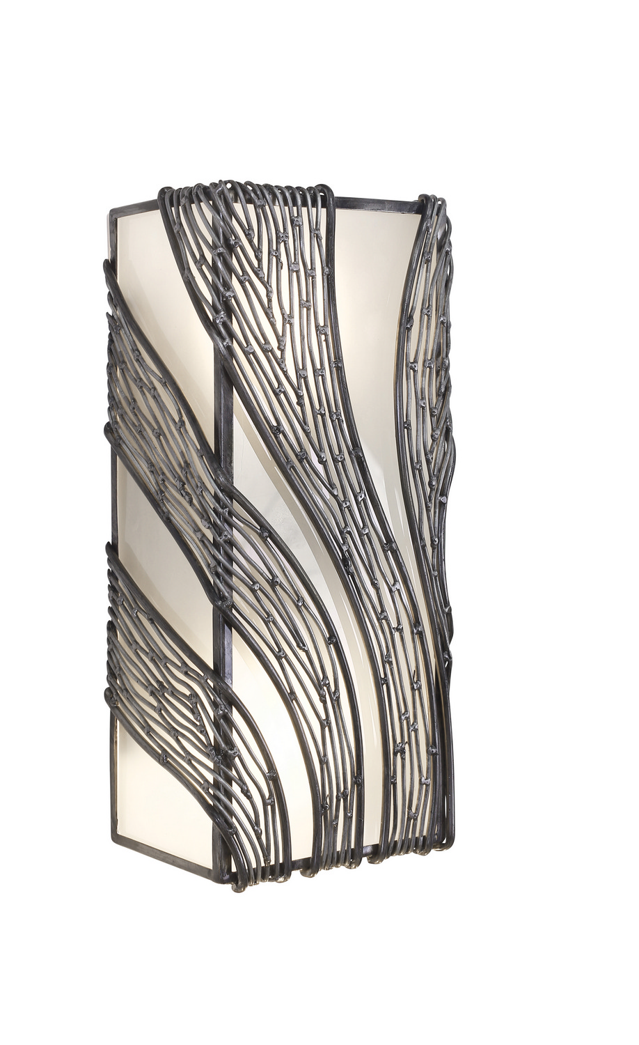 Steel Two Light Wall Sconce from the Flow Collection