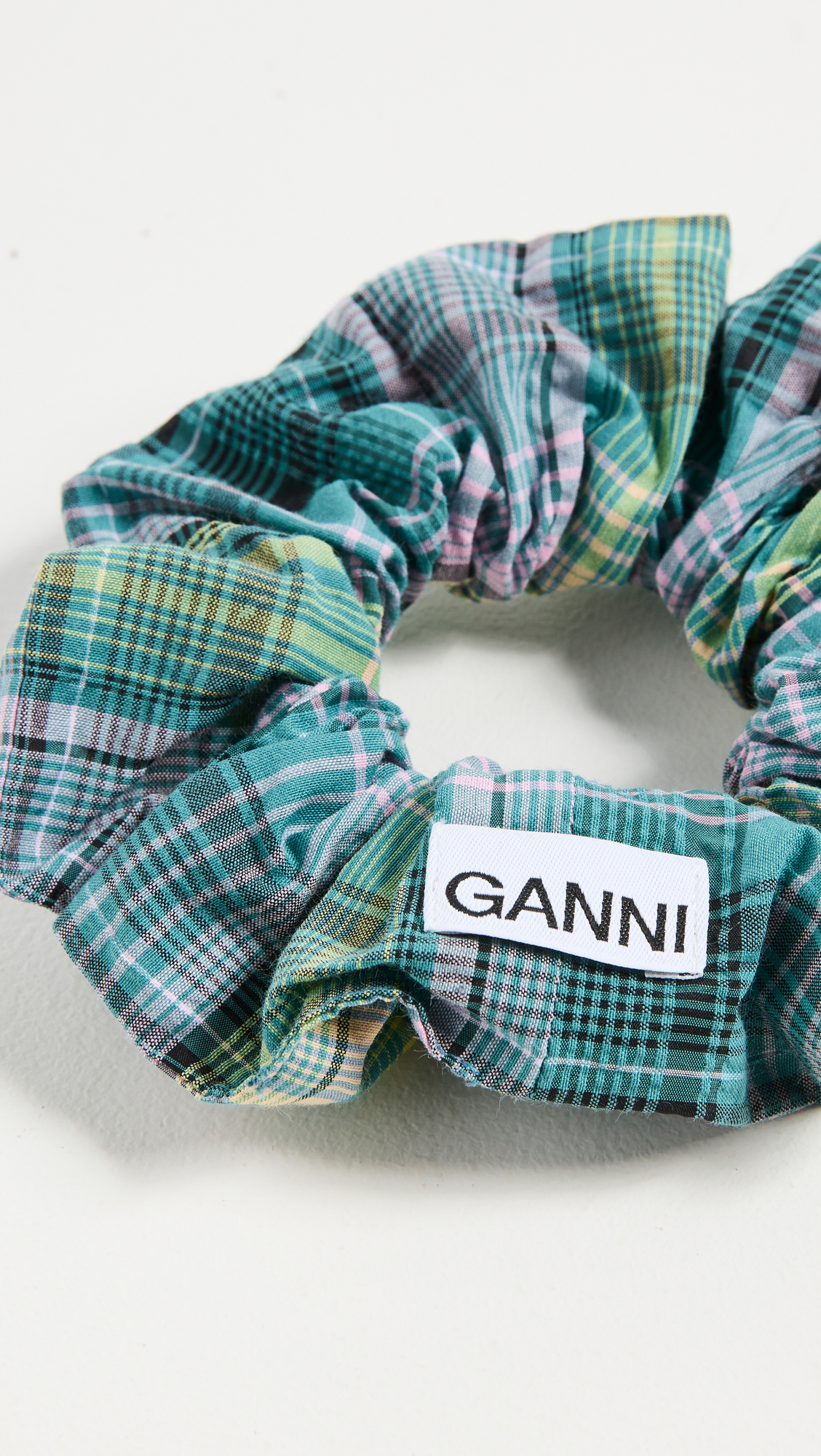 Seersucker Check Scrunchie