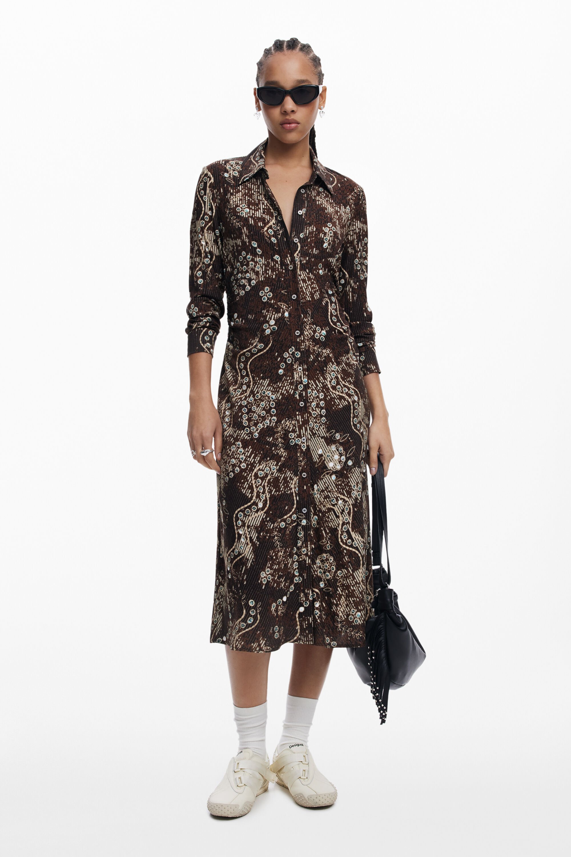 Snake shirt dress
