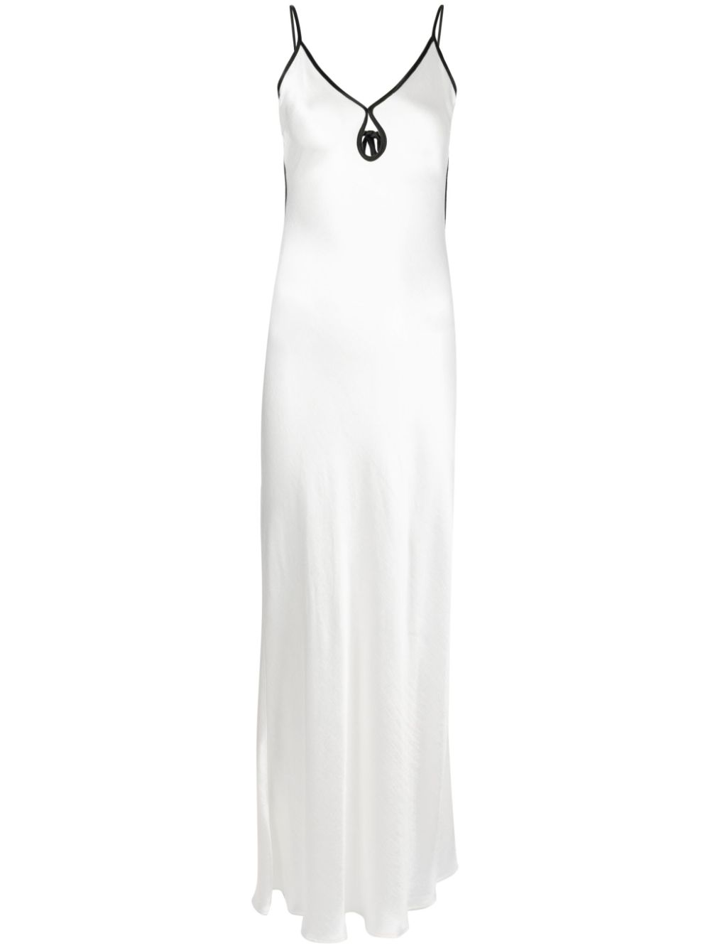 Cedar City satin-finish dress - White