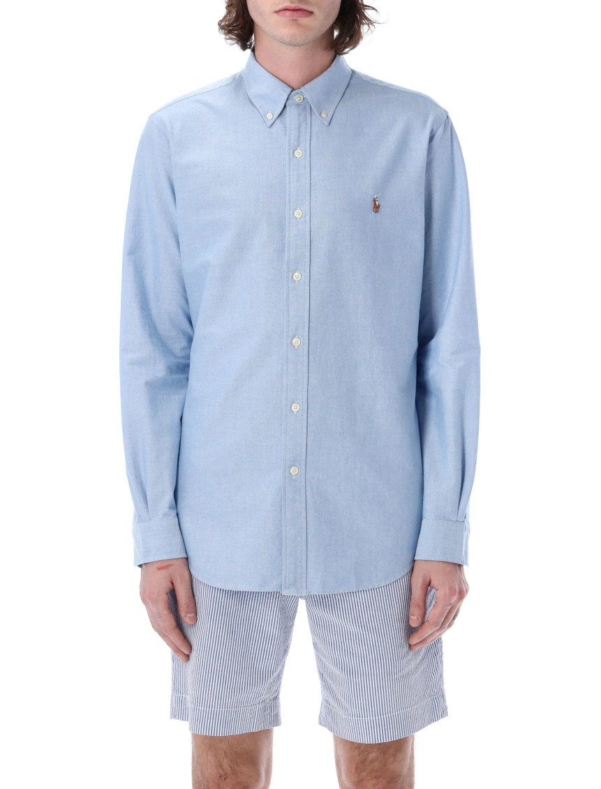 Embroidered logo cotton shirt