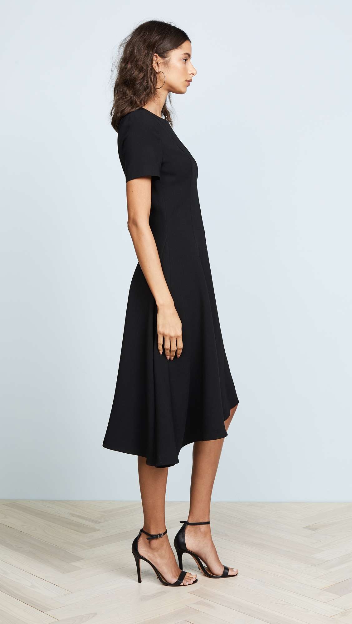 Olcay Asymmetrical Dress Black