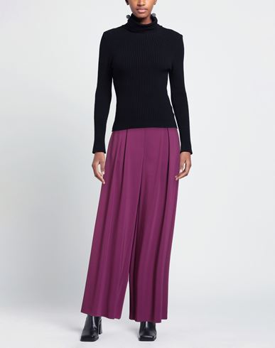 Woman Pants Purple Size 6 Viscose, Elastane