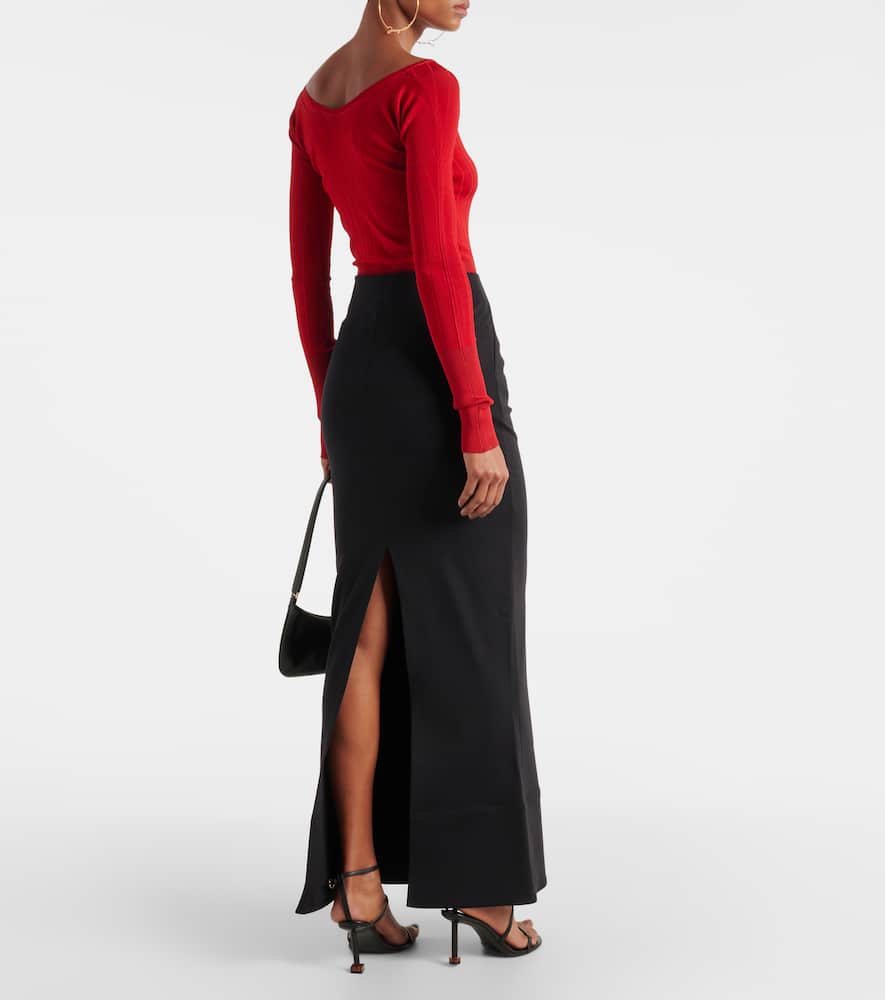 La jupe Escala knitted maxi skirt