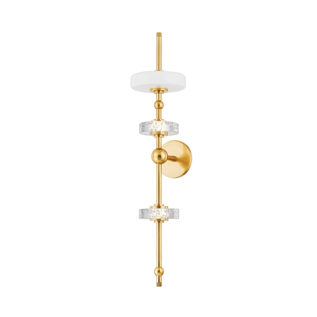 Aged Brass LED Wall Sconce from the Maynard Collection