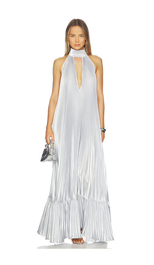 L'IDEE Libertie Gown in Light Grey. 10/M. Also /S, 6/XS, 12/L