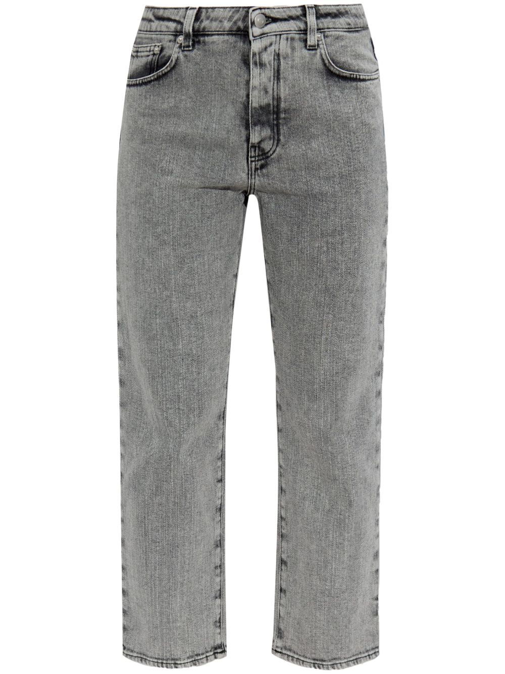 Cotton straight jeans - Grey