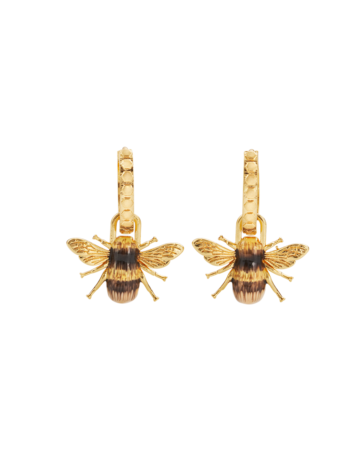 Fable England Orecchini Huggie Honey Bee | Women's Gioielli